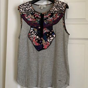 Coach Floral Patchwork Tank (Gray)